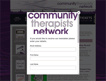Tablet Screenshot of communitytherapy.org.uk